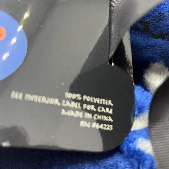 Halloween Plush Throw Blanket - Dogs Cats Costumes Witch Moon Blue 50" x 60" - Picture 9 of 9